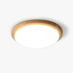 Drum Wood Ceiling Lamp