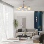 Elliptical Persimmon Chandelier - Image 4