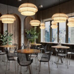 Fabric Art Hanging Lamp - Image 3