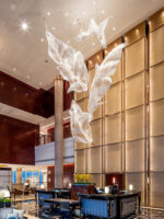 Falling Leaves Glass Chandelier - Image 6