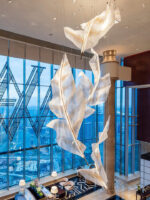 Falling Leaves Glass Chandelier - Image 17