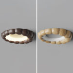 Faux Wood Ripple Ceiling Lamp - Image 11