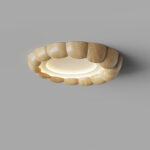 Faux Wood Ripple Ceiling Lamp - Image 12