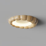 Faux Wood Ripple Ceiling Lamp - Image 15