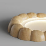 Faux Wood Ripple Ceiling Lamp - Image 16