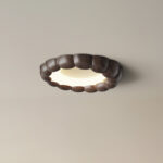 Faux Wood Ripple Ceiling Lamp - Image 6