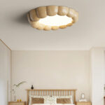 Faux Wood Ripple Ceiling Lamp - Image 2