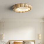 Faux Wood Ripple Ceiling Lamp - Image 4