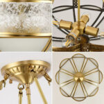 Floral Brass Ceiling Lamp - Image 17