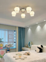 Floral Glass Ceiling Lamp - Image 6