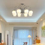 Floral Glass Chandelier - Image 3