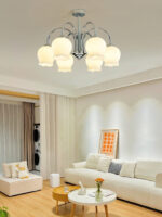 Floral Glass Chandelier - Image 5