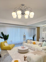 Floral Glass Chandelier - Image 6