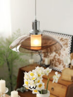 Flying Saucer Chrome Pendant Light - Image 9