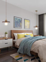 Flying Saucer Walnut Pendant Lamp - Image 10