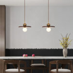 Flying Saucer Walnut Pendant Lamp - Image 19