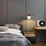 Flying Saucer Walnut Pendant Lamp - Image 2