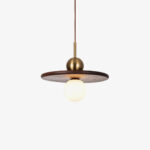 Flying Saucer Walnut Pendant Lamp - Image 16