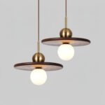 Flying Saucer Walnut Pendant Lamp - Image 20