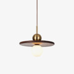 Flying Saucer Walnut Pendant Lamp - Image 17