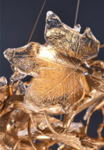 Folio Branch Brass Chandelier - Image 8