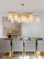 Forest Dawn Brass Chandelier - Image 5