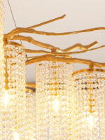 Forest Dawn Brass Chandelier - Image 11