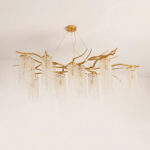 Forest Dawn Brass Chandelier - Image 13