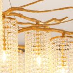 Forest Dawn Brass Chandelier - Image 8