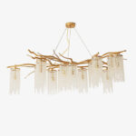 Forest Dawn Brass Chandelier - Image 16