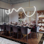 Flexible Linear Curve Chandelier - Image 9