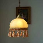 French Tassels Brass Pendant Swag Light - Image 7