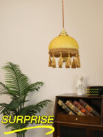 French Tassels Brass Pendant Swag Light - Image 11