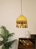 French Tassels Brass Pendant Swag Light - Image 13