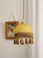 French Tassels Brass Pendant Swag Light - Image 14