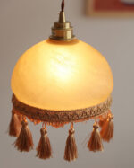 French Tassels Brass Pendant Swag Light - Image 18
