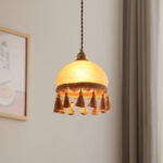 French Tassels Brass Pendant Swag Light - Image 6