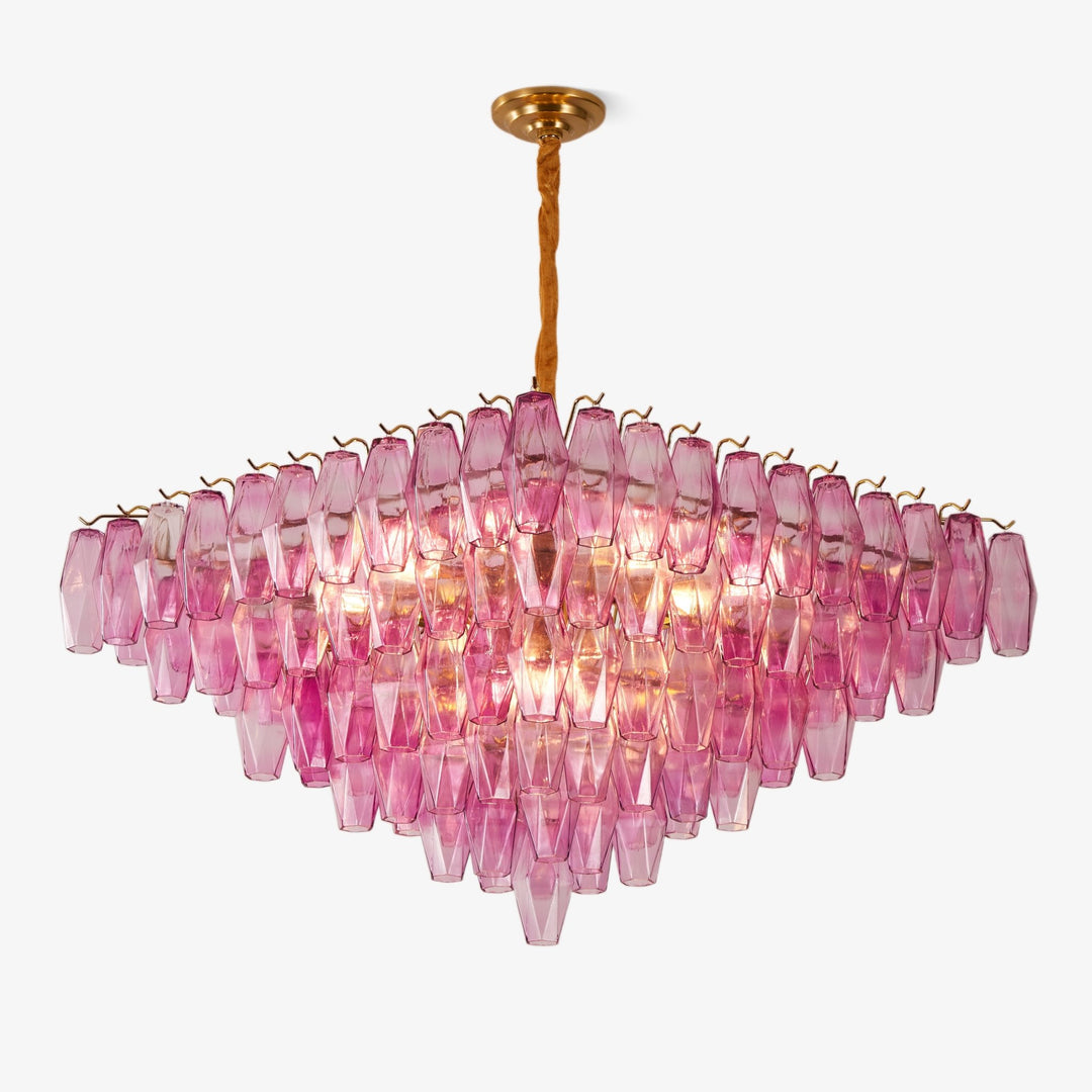 Fuchsia_Prism_Empire_Chandelier__1.jpg Fuchsia Prism Empire Chandelier - Image 1