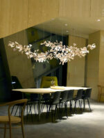 Gold White Leaves Combination Gingko Chandeliers - Image 6