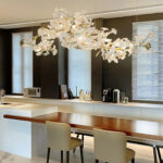 Gold White Leaves Combination Gingko Chandeliers - Image 20
