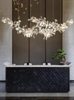 Double Layer Combination Gingko Chandelier - Image 11