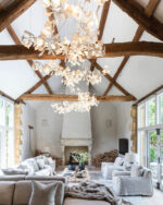 Gold White Leaves Combination Gingko Chandeliers - Image 15