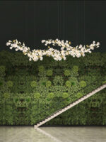 Gold White Leaves Combination Gingko Chandeliers - Image 5