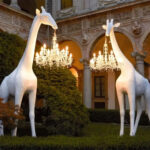 Giraffe Sculpture Floor Lamp - Image 3