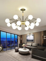 Glamorous Glass Raindrop Chandeliers - Image 9
