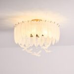 Glass Feather Ceiling Light - Image 3
