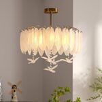 Glass Feather Ceiling Light - Image 10