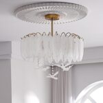 Glass Feather Ceiling Light - Image 7