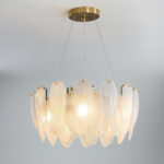 Glass Feather Chandelier - Image 16