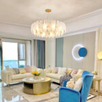 Glass Feather Chandelier - Image 6